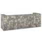 Gabbione per Bidoni in Acciaio Zincato 325x100x110 cm Gabbione per Bidoni in Acciaio Zincato 325x100x110 cm
