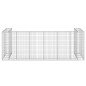 Gabbione per Bidoni in Acciaio Zincato 325x100x110 cm Gabbione per Bidoni in Acciaio Zincato 325x100x110 cm