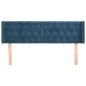 Testiera ad Orecchio Blu Scuro 147x16x78/88 cm in Velluto Testiera ad Orecchio Blu Scuro 147x16x78/88 cm in Velluto
