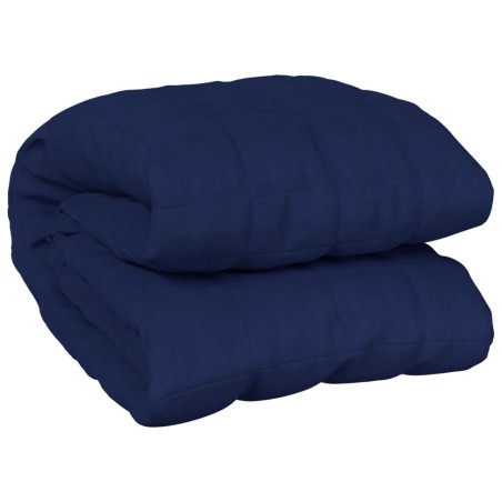vidaXL Coperta Ponderata Blu 220x230 cm 15 kg Tessuto