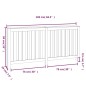 Copertura Termosifone 169x19x84 cm in Legno Massello di Pino Copertura Termosifone 169x19x84 cm in Legno Massello di Pino