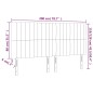 Testiere 4 pz Nere 100x5x78/88 cm in Velluto Testiere 4 pz Nere 100x5x78/88 cm in Velluto