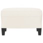 vidaXL Poggiapiedi Crema 60x50x41 cm in Similpelle vidaXL Poggiapiedi Crema 60x50x41 cm in Similpelle