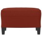 Poggiapiedi Rosso Vino 60x50x41 cm in Similpelle Poggiapiedi Rosso Vino 60x50x41 cm in Similpelle