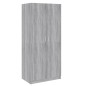 vidaXL Armadio Grigio Sonoma 80x52x180 cm in Legno Multistrato vidaXL Armadio Grigio Sonoma 80x52x180 cm in Legno Multistrato