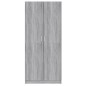 vidaXL Armadio Grigio Sonoma 80x52x180 cm in Legno Multistrato vidaXL Armadio Grigio Sonoma 80x52x180 cm in Legno Multistrato