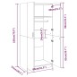 vidaXL Armadio Grigio Sonoma 80x52x180 cm in Legno Multistrato vidaXL Armadio Grigio Sonoma 80x52x180 cm in Legno Multistrato