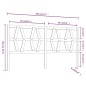 Testiera per Letto 186x4x100 cm in Legno Massello di Pino Testiera per Letto 186x4x100 cm in Legno Massello di Pino