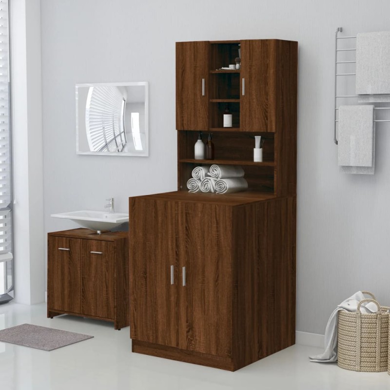 Mobile per Lavatrice Rovere Marrone 71x71,5x91,5 cm Mobile per Lavatrice Rovere Marrone 71x71,5x91,5 cm