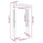 Arco a Traliccio 110x60x210 cm in Pino Massello Impregnato Arco a Traliccio 110x60x210 cm in Pino Massello Impregnato
