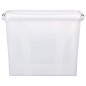 Scatole Trasparenti Portaoggetti con Coperchio 2 pz da 55 L Scatole Trasparenti Portaoggetti con Coperchio 2 pz da 55 L