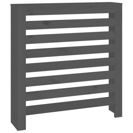 Copertura Termosifone Grigia 79,5x19x84 cm Legno Massello Pino