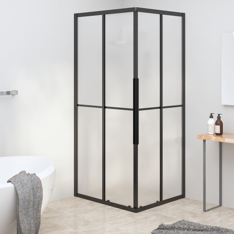 Cabina Doccia ESG Smerigliato 90x70x180 cm Nera Cabina Doccia ESG Smerigliato 90x70x180 cm Nera