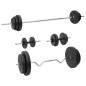 Set Bilanciere e Manubri con Dischi 90 kg Set Bilanciere e Manubri con Dischi 90 kg