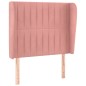 Testiera ad Orecchio Rosa 103x23x118/128 cm in Velluto Testiera ad Orecchio Rosa 103x23x118/128 cm in Velluto