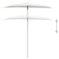 Ombrellone Semicircolare da Giardino con Palo 180x90 cm Sabbia Ombrellone Semicircolare da Giardino con Palo 180x90 cm Sabbia