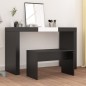 Sgabello da Toeletta Nero 70x35x45 cm Legno Multistrato Sgabello da Toeletta Nero 70x35x45 cm Legno Multistrato