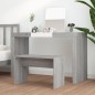 Sgabello da Toeletta Grigio Sonoma 70x35x45cm Legno Multistrato Sgabello da Toeletta Grigio Sonoma 70x35x45cm Legno Multistrato