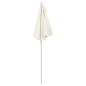 Ombrellone Semicircolare da Giardino con Palo 180x90 cm Sabbia Ombrellone Semicircolare da Giardino con Palo 180x90 cm Sabbia