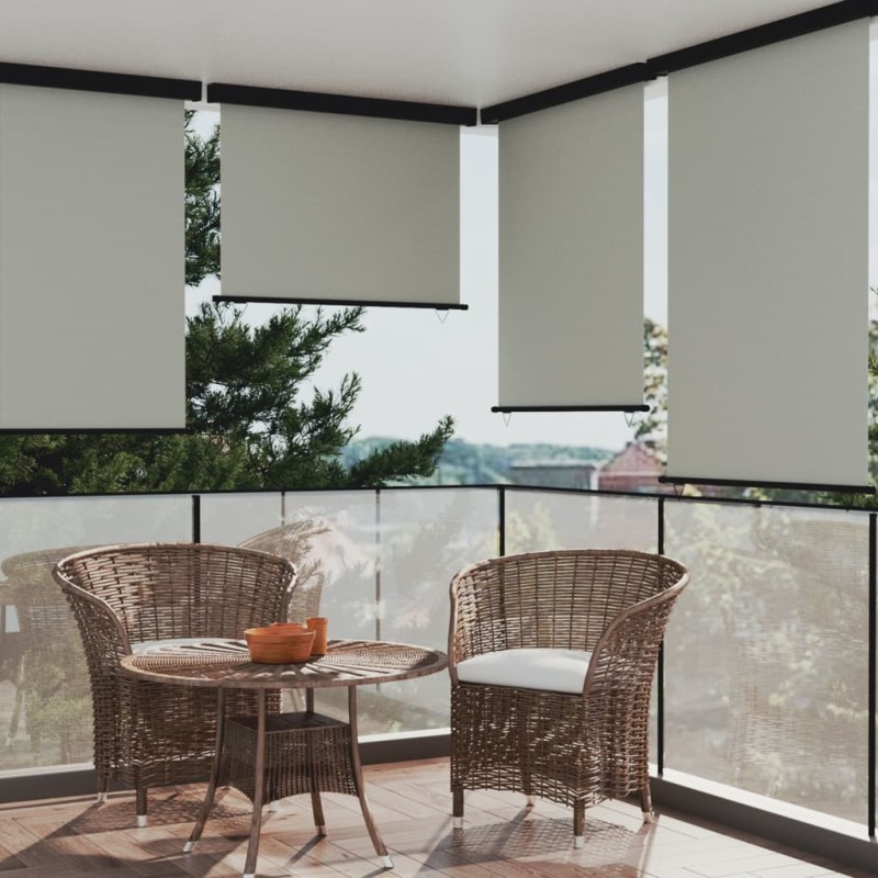Tendalino Laterale per Balcone 117x250 cm Grigio Tendalino Laterale per Balcone 117x250 cm Grigio