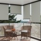 Tendalino Laterale per Balcone 117x250 cm Grigio Tendalino Laterale per Balcone 117x250 cm Grigio