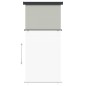 Tendalino Laterale per Balcone 117x250 cm Grigio Tendalino Laterale per Balcone 117x250 cm Grigio