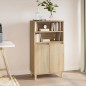 Credenza Rovere Sonoma 60x36x110 cm in Legno Multistrato Credenza Rovere Sonoma 60x36x110 cm in Legno Multistrato