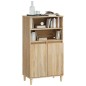 Credenza Rovere Sonoma 60x36x110 cm in Legno Multistrato Credenza Rovere Sonoma 60x36x110 cm in Legno Multistrato