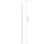 Asta per Parasole a Vela 200 cm Acciaio Zincato Asta per Parasole a Vela 200 cm Acciaio Zincato