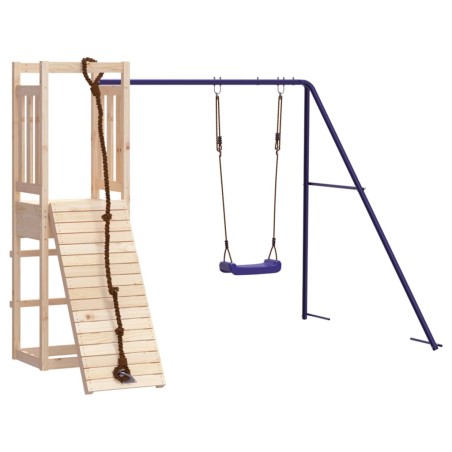 Set da Gioco da Esterno in Legno Massello di Pino