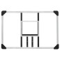 Tabellone Pallacanestro Trasparente 90x60x2,5 cm Policarbonato