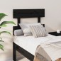 Testiera per Letto Nera 78,5x3x81 cm in Legno Massello di Pino Testiera per Letto Nera 78,5x3x81 cm in Legno Massello di Pino
