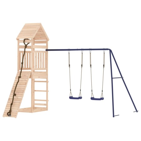 Set da Gioco da Esterno in Legno Massello di Pino