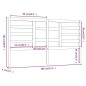 vidaXL Testiera per Letto 186x4x100 cm in Legno Massello di Pino vidaXL Testiera per Letto 186x4x100 cm in Legno Massello di Pino