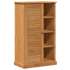 vidaXL Mobile da Bagno marrone ambrato 67.5 x 34 x 110 cm