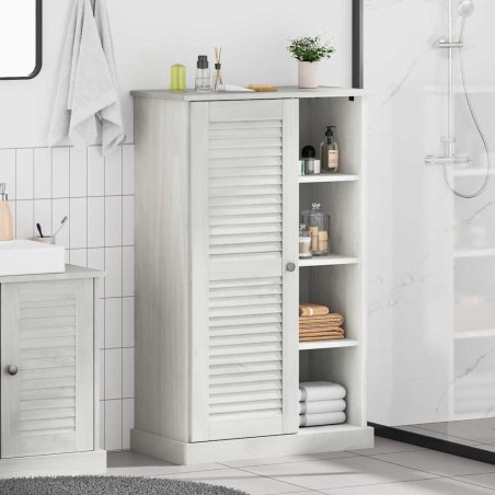 vidaXL Mobile da Bagno con archiviazione Bianco 67.5 x 34 x 110 cm