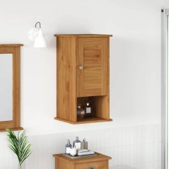 vidaXL Mobiletto da Bagno a Muro marrone ambrato 37 x 34 x 71.5 cm
