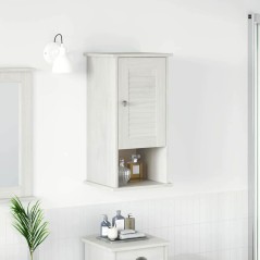 vidaXL Mobiletto da Bagno a Muro Bianco 37 x 34 x 71.5 cm