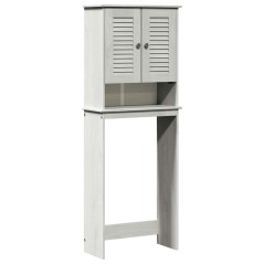 vidaXL Mobile Bagno Bianco 60 x 27 x 161 cm Legno di pino massello