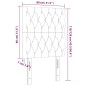 vidaXL Testiera a LED Rosa 80x7x118/128 cm in Velluto vidaXL Testiera a LED Rosa 80x7x118/128 cm in Velluto
