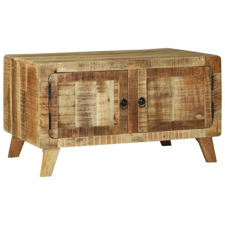 vidaXL Tavolino da Caffè 80x54x45 cm Legno Massello Grezzo di Mango