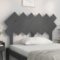 Testiera per Letto Grigia 122,5x3x80,5cm Legno Massello di Pino Testiera per Letto Grigia 122,5x3x80,5cm Legno Massello di Pino