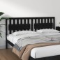 Testiera per Letto Nera 185,5x4x100cm in Legno Massello di Pino Testiera per Letto Nera 185,5x4x100cm in Legno Massello di Pino