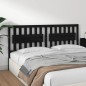 Testiera per Letto Nera 185,5x4x100cm in Legno Massello di Pino Testiera per Letto Nera 185,5x4x100cm in Legno Massello di Pino