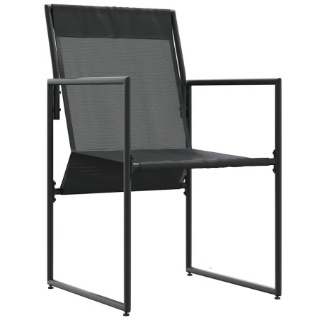 vidaXL Sedie da giardino 4 pcs Nero e antracite 50.5 x 59 x 81.5 cm