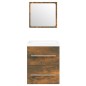 Mobile Bagno con Lavabo Integrato Rovere Fumo Legno Multistrato Mobile Bagno con Lavabo Integrato Rovere Fumo Legno Multistrato