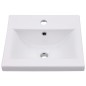 Mobile da Bagno con Lavabo Integrato Nero in Truciolato Mobile da Bagno con Lavabo Integrato Nero in Truciolato