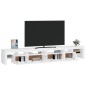 vidaXL Mobile Porta TV con Luci LED Bianco 260x36,5x40 cm vidaXL Mobile Porta TV con Luci LED Bianco 260x36,5x40 cm
