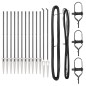 vidaXL Pali per Recinzione 13 pcs Grigio Ø32mm 140 cm Acciaio zincato vidaXL Pali per Recinzione 13 pcs Grigio Ø32mm 140 cm Acciaio zincato