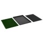 Toilette per Animali 2 pz con Erba Sintetica Verde 76x51x3cm WC Toilette per Animali 2 pz con Erba Sintetica Verde 76x51x3cm WC